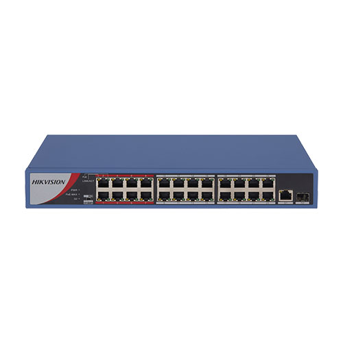 - Porte: 24.</br>- POE: 24: IEEE 802.3af, IEEE 802.3at.</br>- Tipologia: 10/100.</br>- Tipo POE: 30 W.</br>- Budget totale: 230 W.</br>- Distanza POE: Extended Mode 250mt.</br>- Uplink: 2.</br>- Tipologia Uplink: 10/100/1000 e SFP.</br>- Tipo: L2 Unmanaged.</br>- Case: metallico.</br>- Banda: 8.8 GBPS.</br>- Temperatura funzionamento:  -10 °C a 55 °C.</br>- Alimentazione: 100-240 VAC.</br>