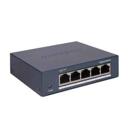 5  Gigabit RJ45 ports, Desktop Steel Case Unmanaged Switch</br></br>