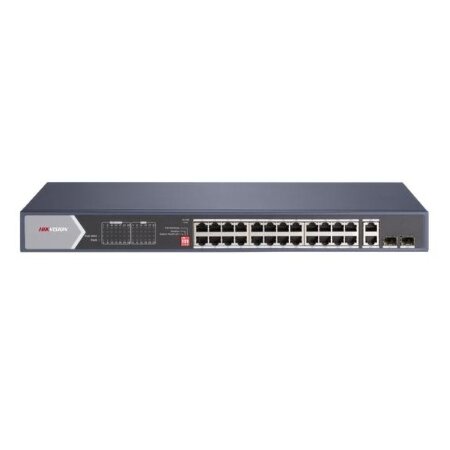 L2, Unmanaged, 24 Gigabit RJ45 PoE ports, 2 Gigabit RJ45, 2 Gigabit SFP uplink </br>ports, 802.3af/at/bt, port 1-4 support Hi-PoE 90w, PoE power budget 370W, ports </br>21-24 support up to 300meter, 6KV surge protection, supports POE watchdog, port </br>isolation.</br></br>