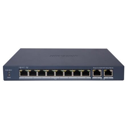 L2, Smart Managed, 8 10/100M RJ45 PoE ports, 2 Gigabit RJ45 port, 802.3af/at, </br>PoE power budget  60W, HPP Cloud managed, VLAN, STP/RSTP loop prefention, PoE </br>watchdog, Max. 300 meter PoE transmission, desktop/wall mount.</br></br>