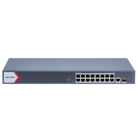 <strong>16 PORT GIGABIT SMART POE SWITCH</strong></br></br>- 16 porte RJ45 PoE gigabit, 1 porta RJ45 gigabit, 1 porta in fibra ottica </br>gigabit</br>- Budget di potenza PoE totale 230 W</br>- Gestione cloud unificata per sistemi di sicurezza</br>- Topologia di rete a portata di mano</br>- Risoluzione dei problemi da remoto</br>- Gestione della topologia visualizzata</br>- Trasmissione PoE a lungo raggio fino a 300 m</br>- Protezione da sovratensione 6 kV</br></br></br></br>