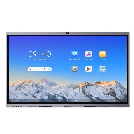 <strong>DISPLAY INTERATTIVO 4K DA 86 POLLICI</strong></br></br>- Display UHD 4K con risoluzione 3840  2160.</br>- Design antiriflesso e anti-blocco per garantire un'interazione fluida.</br>- Grazie al sistema operativo Android e Windows (opzionale con OPS), i software </br>per videoconferenze sono consigliati per il sistema Windows, consentendo di </br>risparmiare sui costi e di essere facili da usare.</br>- Risposta rapida, controllo touch a massimo 50 punti ed esperienza di scrittura</br> fluida.</br>- Il chip di commutazione di rete integrato salva uno switch di rete.</br>- Design all-in-one con vetro temperato e controllo intelligente della </br>temperatura, che lo rende ecologico e sicuro, supporta la protezione dalla luce </br>blu.</br>- Certificato EDLA</br>- Android 13</br>- Built-in telecamera 8MP con funzione AI e 8 microfoni a bordo.</br>