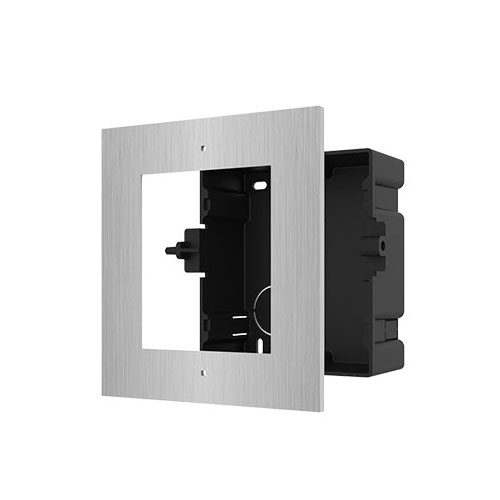 Accessorio per postazione da esterno modulare, montaggio a incasso. Include 1 </br>cornice e 1 pannello frontale per 1 modulo.</br>