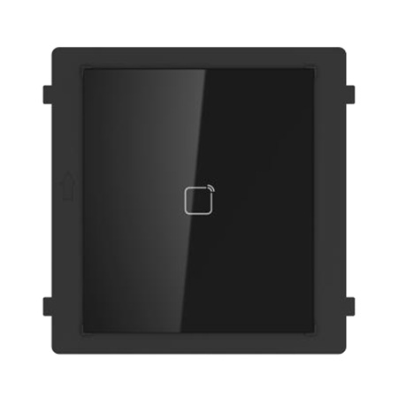 Modulo lettore tessere Mifare con tecnologia Backlight, 8x DIP switch, </br>Alimentazione fornita da DS-KD8003-IME1, Temperatura di funzionamento -40°C / </br>60°C, Grado di protezione IP65, Montaggio a incasso o parete.</br>