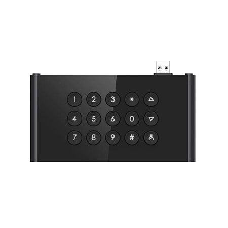 Tastiera opzionale per DS-KD9403 connessione tramite USB tipo-C IP65 & IK07 </br>Backlight compensation su retro illuminazione tasti.</br></br>