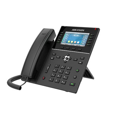 Telefono VOIP compatibile con le principali piattaforme (Asterisk, Broadsoft, </br>3CX, Metaswitch, Elastix, Avaya, etc.).</br>Schermo 4.3", risoluzione 480x272. Codec Video: H.264. Codec Audio: G.711a/u, </br>G.723.1, G.726, G.729A/B, iLBC. G.722, Opus.</br>Audio input: microtelefono o cuffia con microfono.</br>Qualità audio: Voice Activity Detection (VAD) / Comfort Noise Generation (CNG) /</br> Background Noise Estimation (BNE) / Noise Reduction (NR)/ Voice quality </br>monitoring.</br>Linee: 20 linee SIP.</br>Agenda contatti: 2.000 locali / 2.000 remoti (XML/LDAP).</br>Protocollo di comunicazione: SIP v1 (RFC2543), v2 (RFC3261) over UDP/TCP/TLS, </br>RTP/RTCP/SRTP, STUN, DHCP, IPv6, PPPoE, L2TP, Open VPN, SNTP, FTP/TFTP, </br>HTTP/HTTPS, TR-069.</br>Interfaccia di rete: 2 RJ-45 10/100/1000 Mbps self-adaptive.</br>Alimentatore: IEEE802.3af, Standard PoE,12 Vcc. Lingua: Italiano disponibile.</br>Indicatore: Spia rossa per presenza chiamate perse o messaggi.</br>Temperatura di esercizio: 0 °C to 45 °C. Umidità di esercizio: 10 to 95 (senza</br> condensa).</br>Installazione: scrivania o parete.</br></br>