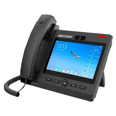 Telefono VOIP compatibile con le principali piattaforme (Asterisk, Broadsoft, </br>3CX, Metaswitch, Elastix, Avaya, etc.).</br>Sistema Operativo: Android 9.0. Schermo 7" touchscreen, risoluzione 1024 x 600. </br>Codec Video: H.264. Codec Audio: G.711a/u, G.729A/B, iLBC. G.722, Opus.</br>Audio input: microtelefono o cuffia con microfono.</br>Qualità audio: Full-duplex Acustic Echo Canceller (AEC), Noise Reduction (NR), </br>Packet Loss Concealment (PLC). Linee: 20 linee SIP.</br>Agenda contatti: 2.000 locali / 2.000 remoti (XML/LDAP).</br>Protocollo di comunicazione: SIP v1 (RFC2543), v2 (RFC3261) over UDP/TCP/TLS, </br>RTP/RTCP/SRTP, STUN, DHCP, IPv6, PPPoE, L2TP, Open VPN, SNTP, FTP/TFTP, </br>HTTP/HTTPS, TR-069.</br>Interfaccia di rete: 2 RJ-45 10/100/1000 Mbps self-adaptive.</br>Alimentatore: IEEE802.3af, Standard PoE,12 Vcc. Lingua: Italiano disponibile.</br>Indicatore: Spia rossa per presenza chiamate perse o messaggi.</br>Temperatura di esercizio: 0 °C to 45 °C. Umidità di esercizio: 10 to 95 (senza</br> condensa).</br>Installazione: scrivania o parete.</br></br>