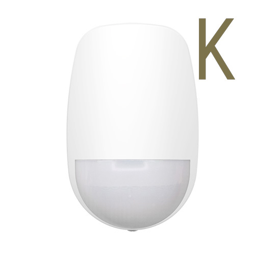 Rivelatore di movimento Doppia Tecnologia PIRMW Banda K.</br>Lente volumetrica. Immune animali fino a 30 Kg.</br>Portata 12 m / 85.9°. Microonda 24 GHz (24.15/24.25 GHz).</br>Regolazione sensibilità Auto/Alta/Bassa.</br>Compensazione digitale della temperatura.</br>Protezione Tamper. Dimensioni 6510345 mm.</br>Altezza di installazione 1.8 / 2.4 m.</br>Staffa a soffitto e a parete opzionali.</br>Alimentazione 9 / 16 Vcc, 17 mA.</br>Temperatura di funzionamento -10 °C / 55 °C.</br>Certificazioni EN Grado 2 / CE / FCC / CB / CCC / IC / RCM</br></br>