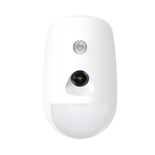 Rivelatore di movimento PIR-CAM.</br>Lente volumetrica Immune animali fino a 30Kg.</br>Portata 12mt / 85.9°.</br>Compensazione digitale della temperatura.</br>Portata wireless 800mt.</br>Tecnologia di trasmissione CAM-X Wireless.</br>Telecamera integrata con ottica IR polarizzata per un eccellente illuminazione </br>notturna.</br>Risoluzione video 160120. 320240. 640480. Fino a 20 fotogrammi.</br>Ampio buffer di memoria integrato per l'archiviazione delle immagini.</br>Configurabile tramite App.</br>Indicatore potenza del segnale.</br>Protezione jamming.</br>Autonomia della batteria 6 anni.</br>Protezione Tamper (apertura/strappo).</br>3 x batteria CR123A in dotazione.</br>Dimensioni 72.2mm  120.5mm  56.7mm.</br>Altezza di installazione 1.8/2.4mt.</br>Staffa a soffitto e a parete opzionali</br>