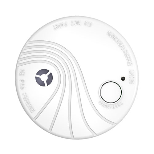Rivelatore ottico di fumo wireless. Camera ottica con sensore fotoelettrico. </br>Indicazione ottica/acustica di allarme.</br>Potenza sonora >85dB a 3mt. Configurabile tramite App. Associazione tramite QR </br>Code. Protezione jamming.</br>Autonomia della batteria 10anni. 1 x batteria CR17450 (non sostituibile). </br>Dimensioni f102  35mm.</br>Installazione a soffitto.</br>