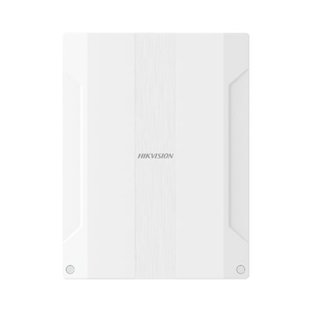 Centrale wireless  96 zone</br>Wireless 868 MHz Bidirezionale, portata fino a 2000 m.</br>Connettività: LAN:10/100 Mbps</br>Wi-Fi 802.11b/g/n</br>2 Slot x SIM 3G/4G</br>Notifiche push, Cloud, SMS, Chiamate Vocali. Protocolli Digitali utilizzati: </br>SIA-DC09, Contac ID IP, EHOME, ISUP.</br>Dispositivi: 6 Sirene, 48 Telecomandi, 4 Repeater, 8 Tastiere / Lettore TAG </br>Mifare, Buffer interno per 4 IP Camere, Videoverifica.</br>Guida vocale (per programmazione ed uso).</br>Storico eventi (3000 Guasti/Allarmi 1500 Operazioni Utente, 200 Amministratore),</br> Indicazioni sulla scheda madre: 5 LED (Presenta Rete, Guasto, Cloud, Iinserito,</br> Allarme).</br>Protezione antiapertura e antistrappo</br>Web Server Integrato: Software compatibili:iVMS-4200, Hik-Central, </br>HIK-ProConnect, Alloggiamento batteria tampone: 12Vcc / 7Ah (non in dotazione), </br>Temperatura di esercizio: -10 °C / 55 °C.</br>Alimentazione 100 - 240 Vca / 50Hz, 30W</br>Dimensioni esterne: 261 x 199 x 86.4 mm</br>Conformità EN50131 Grado 2, Certificazioni CE, EMC</br>