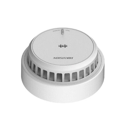 Rivelatore fotoelettrico di fumo standalone EN14604 con allarme acustico e </br>ottico, con ingresso/uscita allarme, a batteria (AAx2) 2 anni di durata.</br></br>