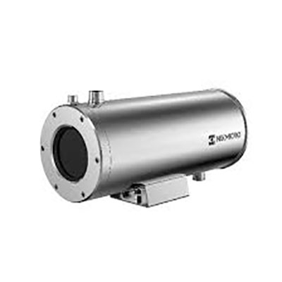 Camera Bullet Resistente al calore, lavora a temperature ambiente elevate, fino </br>a 200°C con sistema aggiuntivo di raffreddamento ad aria o liquido.</br>1.  384288 2. Pixel Pitch 17Nm 3. Lente Obiettivo 4.5mm 4. Frequenza 50Hz, </br>Banda Spettrale 8 -14 Nm 5. NETD<35mk 6. Range di misura -20°C /550°C 7. </br>Accuratezza Max (-2°C o 2°) 8. FOV 90° 65.2° (H x V) 9. Preset misura: 10 </br>Punti, 1 Linea, 7 Aree 10. IP40 11. Alimentazione 12 VDC 12. Custodia </br>raffreddata Liquido/Aria resistenza fino a 200°C</br>