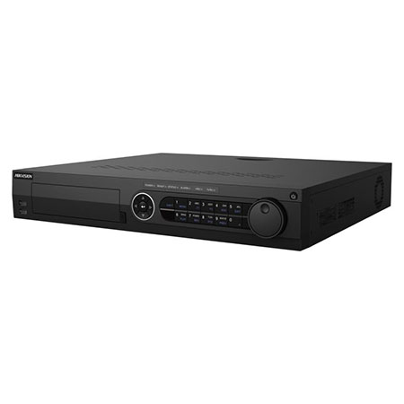 DVR Hybrid 16 CH self-adaptive HDTVI 8MP /AHD 5MP /HD CVI 4MP /IP /CVBS, accetta</br> fino a 18 telecamere IP a 12MP Fino a 34 Canali.</br>Risoluzione analogica TVI fino a 8MP8 Fps/3K12 Fps/5MP12 Fps/4MP15 </br>Fps/3MP18 Fps/2MP25 Fps</br>Compressione video H.265/H.265/H.264/H.264, uscita video 2x HDMI (1080p-4K) - </br>VGA - CVBS, I/O Audio 4/2, I/O Allarmi 16/4.</br>Supporta controllo PTZ via Omnicat, fino a 128 connessioni simultanee, supporta </br>accesso a Hik-Connect.</br>4 HDD VIDEO sata fino a 10 TB (RAID 0/1/5/6/10), 2 porte USB 2.0, 1 porta USB </br>3.0. 1 RS485 e 1 RS232</br>Alimentazione 100/240 Vca 35 W (esclusi HDD).</br>Temperatura di funzionamento -10 °C / 55 °C. Dati Up to coax</br>Regole Smart: Intrusion detection, Line crossing detection, People Counting, </br>Heat map, VQD.</br>Playback sincronizzato 16 ch.</br>1 HDD DA 2TB INCLUSO (SPECIFICO PER APPLICAZIONI DI VIDEOSORVEGLIANZA)</br>