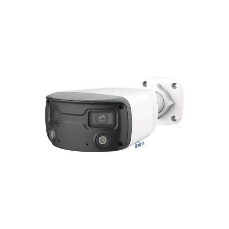 <strong>TELECAMERA DUAL CAMERA IP 4MP</strong></br></br>La telecamera panoramica IP bullet della serie Pro InVista offre una visione </br>ampia di 160° con una risoluzione di 4MP e una doppia ottica fissa di 4mm. La </br>sua capacità panoramica consente una copertura estesa, riducendo il numero di </br>telecamere necessarie. Dotata di un illuminatore a LED a luce bianca, fornisce </br>immagini a colori vividi anche in condizioni di scarsa luce. Un ingresso/uscita </br>e uno speaker a bordo completato il dispositivo con opzioni di attivazione </br>locale. La telecamera è compatibile con tutti gli NVR Inim che supportano la </br>videoverifica InVista.</br></br><strong>Specifiche tecniche:</strong> CB40WASSC</br></br><strong>Risoluzione:</strong> 4 MP</br></br><strong>Sensore:</strong> 1/2.9", progressive scan, CMOS</br></br><strong>Illuminazione minima:</strong> 0.0005 lux ( F1.0, AGC ON)</br></br><strong>Ottica:</strong> 2 x 4 mm, 160 ° FoV</br></br><strong>Compressione video:</strong> Ultra 265, H.265, H.264, MJPEG</br></br><strong>Video stream:</strong> Doppio stream</br></br><strong>Portata IR LED:</strong> Fino a 30m, White LED, SuperColor</br></br><strong>WDR:</strong> True 120 dB</br></br><strong>Eventi Base:</strong> Motion Detection, Tampering Alarm, Audio Detection</br></br><strong>Special Features:</strong> Dual Camera 160° FoV</br></br><strong>Edge storage:</strong> Micro SD, fino a 256 GB</br></br><strong>Audio:</strong> 1 ingresso 1 uscita 2 microfoni e Speaker integrati</br></br><strong>Allarmi IN/OUT:</strong> 1 ingresso 1 uscita</br></br><strong>Network:</strong> 1 porta RJ45 10M/100M Base-TX Ethernet</br></br><strong>Protezione:</strong> IP67</br></br><strong>Compliant:</strong> ONVIF (Profilo S) - NDAA</br></br><strong>Alimentazione:</strong> 12Vcc o PoE</br></br>