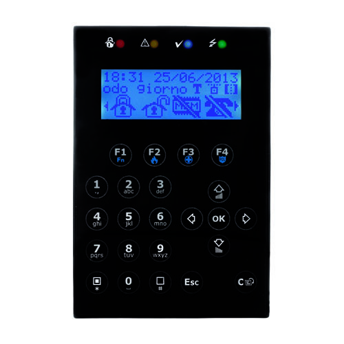 RETROILLUMINATO E TASTI A SFIORAMENTO PER LA</br>GESTIONE DEI SISTEMI SMARTLIVING</br>
