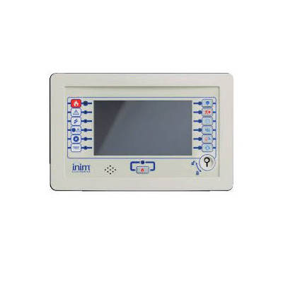 Pannello frontale CPUprincipale. Touch screen 7". Tre diversemodalità di </br>funzionamento (unità principale, unità di backup e repeater). Solo per centrali </br>PREVIDIA216</br>