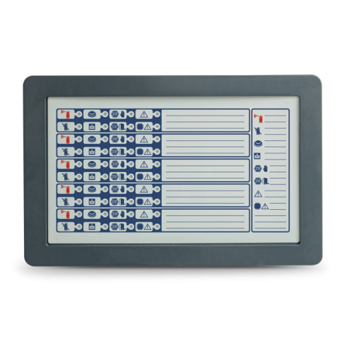 Modulo frontale dotato di 40 LEDs a tre colori che replicano i segnali di un </br>massimo di 5 schede IFMEXT. Solo per centrali PREVIDIA216</br>