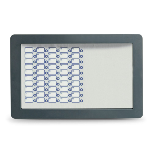 Modulo frontale dotato di 50 LEDs a tre colori programmabili. Solo per centrali </br>PREVIDIA216</br>