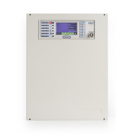Centrale rivelazione incendio analogica indirizzata equipaggiata con 1 LOOP, max</br> 240 indirizzi. Multiprotocollo. Pannello con display grafico touch screen 4.3".</br> Connettibile in rete TCP/IP e rete HORNET. Alimentatore switching 2,1Ah. Max 2</br> batterie 12Vcc7Ah. Contenitore piccolo 322 x 324 x 86 mm. Equipaggiata con 30 </br>LED di segnalazione ed 1 canale di spegnimento. Certificazione CPR EN54pt2-4, </br>EN12094pt1 ed EN54pt21 sul canale TCP-IP.</br></br>