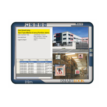 Software di centralizzazione e controllo, articolato su mappe grafiche, per </br>sistemi di rivelazione incendio e antintrusione INIM.</br>Licenza per la gestione di UNA centrale intrusione della serie SmartLiving.</br>LICENZA ESPANDIBILE.</br></br>