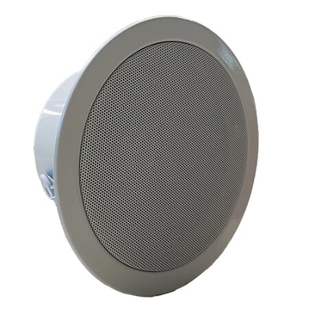 <strong>DIFFUSORE ACUSTICO DA 5" PER MONTAGGIO A SOFFITTO DA 6W</strong></br></br>Il diffusore acustico SPI-C56100 per sistemi di di evacuazione vocale è uno </br>speaker da 6W provvisto di tre clip a molla per il fissaggio ad incasso, è </br>completo di cupola di protezione metallica per la parte posteriore, di una </br>griglia metallica per la protezione della parte a vista e di morsetti in </br>ceramica e termofusibile di protezione. Questo dispositivo supporta linee a 70V </br>o 100V e rappresenta un ottimo compromesso tra costo e qualità dell'audio. </br>Tramite una spina di selezione, l'altoparlante può essere impostato per erogare </br>una potenza di 1.5, 3 o 6 W.</br></br><strong>Caratteristiche principali</strong></br></br>- Adatto per linee 70V o 100V</br>- Dotato di trasformatore interno per adattamento dei parametri della potenza</br>- Montaggio a soffitto da incasso</br>- Aggancio rapido mediante tre ganci metallici a molla</br>- Selettore interno per regolare la potenza di uscita a 1.5 / 3 / 6 W</br>- Cupola posteriore metallica inclusa</br>- Griglia frontale metallica</br>- Colore bianco</br>- Terminale di connessione in ceramica</br>- Termofusibile di protezione incluso</br>- Certificato EN54-24</br>