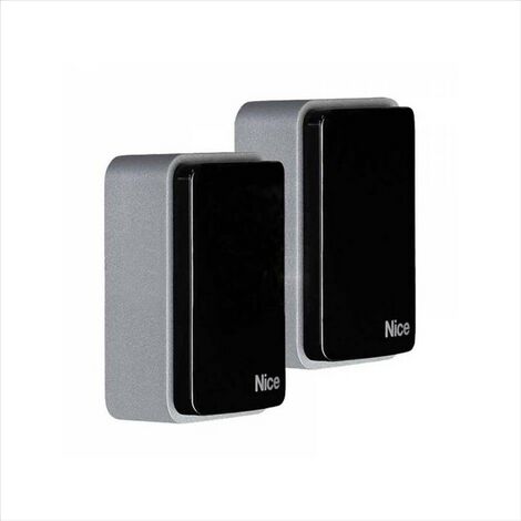 Coppia di fotocellule autosincronizzate wireless, per connessioni via Nice </br>BlueBUS.</br>