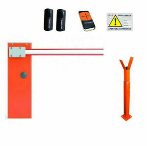 <strong>Il Kit include:</strong></br>- 1 pz L9BAR Alzabarriera elettromeccanico motoriduttore 24Vdc, irreversibile </br>230 Vac, con base ancoraggio per aste fino a 9mt</br>- 2 pz XBA14</br>- 1 pz XBA9</br>- 2 pz XBA13</br>- 1 pz XBA7</br>