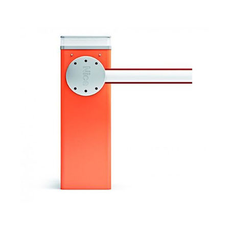 Sistema alzabarriera elettromeccanico per il controllo degli accessi stradali.</br></br>Motoriduttore 24 Vdc, con centrale di comandoe loop detector integrati.</br>Per aste da 4 o 5m.</br>Modulare: pratica composizione delle aste tramite il giunto di espansione in </br>alluminio.</br>Possibilità di controllare il movimento di due automazioni contrapposte in </br>modalità intelligente grazie alla funzione master/slave".</br>Forza e affidabilità: struttura robusta in acciaio, nuove molle di bilanciamento</br> ad elevata tenuta garantite fino a 1.000.000 di manovre e asta sezione </br>ellittica con elevata resistenza alle raffiche di vento.</br></br>