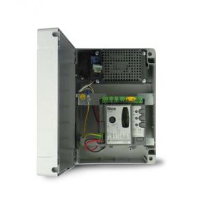 Centrale di comando per uno o due motori a 24 V senza encoder, predisposta per </br>Solemyo.</br>