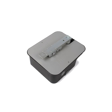 Irreversibile 24 Vdc, con encoder magnetico, completo di leva di collegamento e </br>fermo meccanico in chiusura.</br>