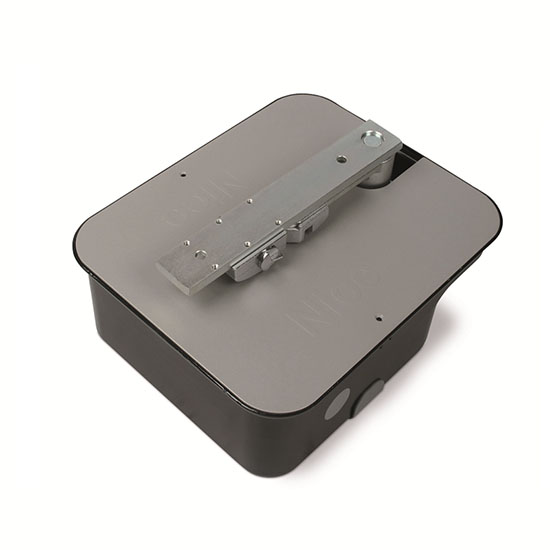 Irreversibile 24 Vdc, con encoder magnetico, completo di leva di collegamento e </br>fermo meccanico in chiusura.</br>