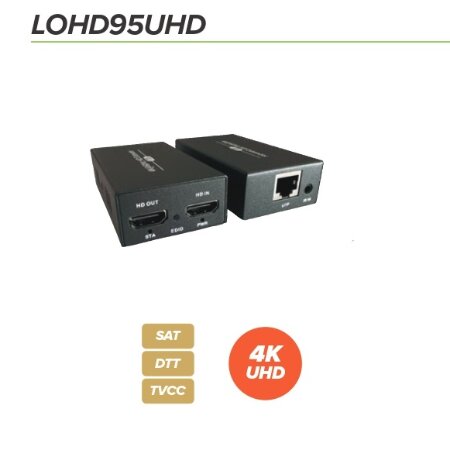 EXTENDER  4K60Hz 8 BIT / HDMI 2.0  HDCP 2.2/1.4 su singolo cavo UTP cat.6 </br>portata fino a 40mt/4K - HDMI  trasmissione IR Telecomando. HDMI IN & OUT per </br>recupero uscita HDMI POC alimentatore incluso.</br></br></br></br>