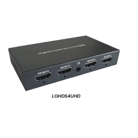 Splitter 4 Vie HDMI 1 Ingresso 4 Uscite supporta 4K60hz - non supporta </br>Downscale sulle uscite</br></br></br></br></br></br></br></br></br></br></br>