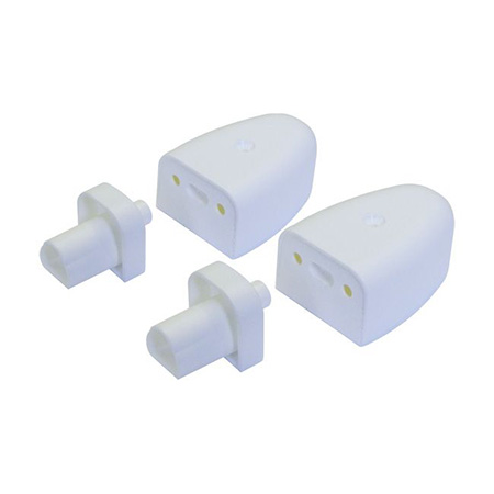 Kit composto da 4 staffe snodate per barriera Sadrin (180° rotazione). </br>Disponibile anche bianco.</br>