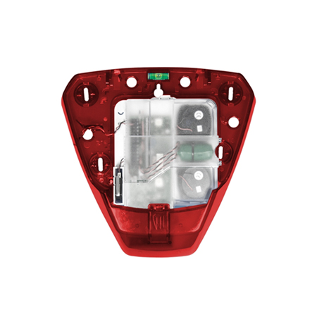 Sirene esterne autoalimentate.</br>Potenza suono: 109dB</br>Lampeggiante a LED</br>Tamper antiapertura ed antistrappo</br>Funzione blocco tamper da centrale</br>Batteria ricaricabile inclusa</br>Coperchio fornito separatamente</br>Suoneria elettronica 2</br>Elementi piezo 2</br>Base di colore rosso</br></br></br></br></br></br></br></br></br>