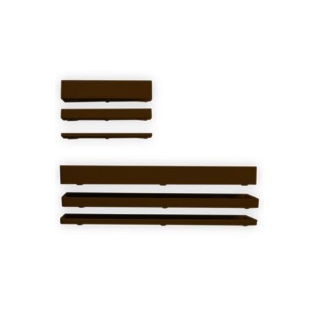 Spessori per MC1MINI-WE. Plastica per magnete compresa. Colore marrone</br>