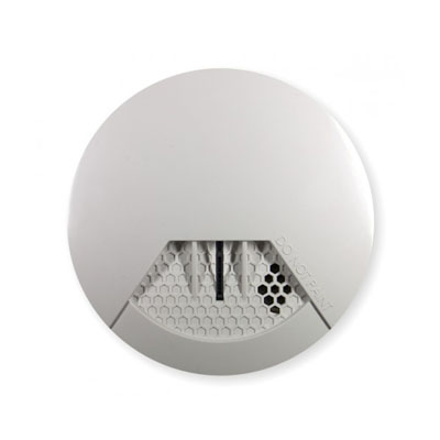 Rivelatori tecnologici radio bidirezionali.</br>Rivelatore Ottico di fumo</br>Pulsante di test sensore</br>LED di test sensore</br>Tamper antiapertura ed antistrappo</br>Batteria 3v al litio inclusa: 1x CR123A</br>Indicazione a LED del livello del segnale radio</br></br>