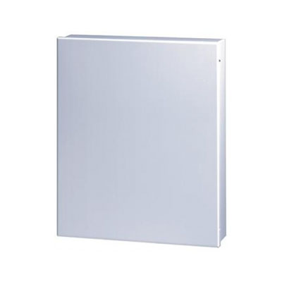 Box in metallo per ProSYS Plus & LightSYS con tamper ed alimentatore da 4 Amp. </br>Necessario per certificazione EN G3. Dimensioni in mm: 330 x 375 x 97.</br>