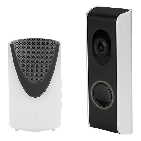Video Doorbell, unità esterna WiFi e LAN, relè scrocco serratura  Unità radio </br>campanello da interno</br>