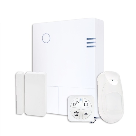 LightSYS Air bianca, 128 zone, 32 partizioni, no voce con Wi-Fi, LAN, 4G, 1 </br>X35SP FireWatch, 1 X78 contatto slim, 1 KF8 telecomando Panda</br>Contenuto Kit:</br>- 1pz RW432MV8000A LightSYS Air Panel,WiFi&IP,4G, 868, White</br>- 1pz RWX35SP0800A Wireless LuNAR FireWatch Smoke, Heat & PIR, 868Mhz)</br>- 1pz RWX780868M3C 2-way Slim Contact X73 868MHz</br>- 1pz RWX332KF800B Panda Keyfob</br></br>