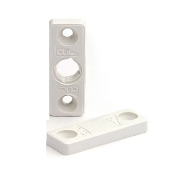 ADATTATORE CONTATTO MAGNETICO SERIE R IN PVC PER ALLUMINIO BIANCO</br>