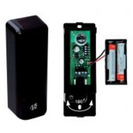 Fotocellule da parete sincronizzate e orientabili (180°) con trasmettitore </br>alimentato a batteria</br>
