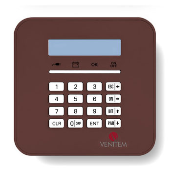 TASTIERA PER CENTRALE MIRA CON DISPLAY RETROILLUMINATO A 2 RIGHE CON 16 </br>CARATTERI</br>