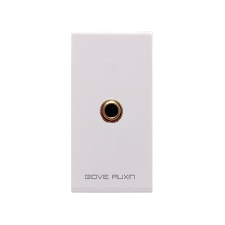 Presa linea Giove per Ipod/Iphone/MP3 installato su copriforo serie civile.</br>