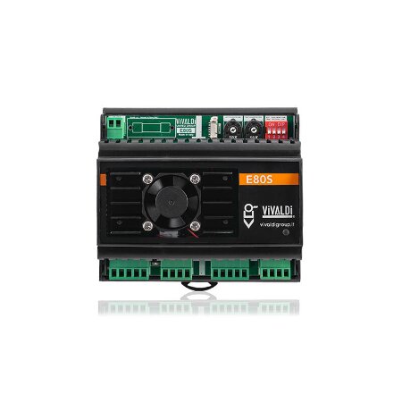 <strong>VIVALDI MULTIMEDIA E80S</strong></br></br><strong>CARATTERISTICHE:</strong></br></br>- Amplificatore stereo DSP.</br>- Classe - Amplificatore di potenza D. 8080W 8 Ohm, 140140 4 Ohm.</br>- Input stereo bilanciato.</br>- Potenza amplificatore classe-D 8080W  8Ohm, 140140W  4Ohm.</br>- Ingresso stereo bilanciato.</br>- Uscita amplificata configurabile come segue:</br>- Stereo lineare con regolazione volume per singolo canale, interna con Trimmer </br>o esterna con Potenziometri (mono Vivaldi Giove TVM, stereo Vivaldi Giove TVS)