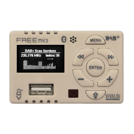 Dispositivo DOMOTICO MULTIMEDIALE audio all-in-one versione MK3, con APP di </br>supervisione e controllo tramite Vivaldi Domotica iCONTROL4.0, Vivaldi Domotica</br> iCONTROL4.1L.</br>Made in Italy, HiFi Stereo 25W25W RMS (5050W musicali).</br>PORTA DI CONTROLLO RS485 per gestioni domotiche iCONTROL4.0, e gestioni </br>multimediali tramite iCONTROL4.1L.</br>NOVITÀ RISPETTO ALLA VERSIONE PRECEDENTE:</br>- Nuova sorgente DAB/DAB Radio Digitale (per utilizzare la radio DAB è </br>necessario collegare GIOVE FREENETMK3 all'impianto antenna esistente tramite </br>cavo coassiale 75Ohm)</br>- BLUETOOTH 5.0 con assegnazione pin automatica, possibilità di rinominare il </br>dispositivo.</br>- Profilo HFP (Hands Free): in sorgente Bluetooth funzione Vivavoce per lo </br>smartphone.</br>- Chime integrato: funzione attivabile in 3 modalità: in ricezione chiamata, </br>all'invio chiamata o entrambe.</br>- Equalizzatore grafico a 7 Bande.</br>- Possibilità di mixare una sorgente esterna, tramite ingresso MIC, su tutte le </br>sorgenti.</br>- Nuova interfaccia grafica e nuovo menù di navigazione.</br>- Regolazione del bilanciamento dei canali Left/Right.</br>- Possibilità di impostare le uscite, amplificate e PreOut, nelle modalità: </br>tutto stereo/tutto mono/solo ampli mono.</br>- Possibilità di impostare l'uscita PreOut senza Mute.</br>- Funzione di risparmio energetico Amplificatore, attivabile.</br>- Funzione di accensione e/o spegnimento automatica in base alla presenza di </br>segnale nell'ingresso AUX1 oppure AUX2.</br>- Aggiornamento firmware tramite USB.</br>