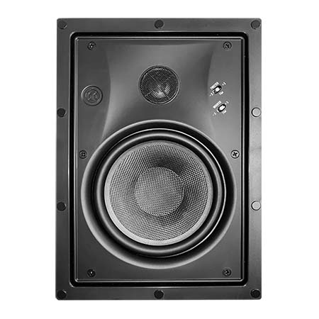 Altoparlante: 16,5 cm woofer in Kevlar.</br>Tweeter a cupola 2,5 cm in neodimio, seta e titanio, orientabile (in casi di </br>installazioni su posizioni non ottimali permette di dare direttività alle alte </br>frequenze non penalizzando la qualità dell'ascolto).</br>Potenza 80W RMS.</br>Potenza musicale 160W.</br>Amplificazione consigliata da 10 a 100 W RMS.</br>Impedenza 4-8 O selezionabile.</br>Risposta in frequenza 45-22000 Hz.</br>Sensibilità 88 dB.</br>Angolo di dispersione 120° (V/O)</br>Dimensioni (LxHxP) 219x306x89 mm.</br>Foro da incasso (LxH) 190x275 mm.</br>Peso 2,1 Kg.</br>Colore bianco RAL 9016, verniciabile.</br>Cabinet: ABS con griglia di protezione in metallo.</br>