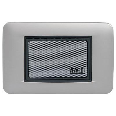 Diffusore rettangolare da incasso</br>Potenza 10W RMS.</br>Amplificazione consigliata da 10 a 30 W RMS.</br>Impedenza 8 Ohm.</br>Risposta in frequenza 60-20000 Hz.</br>Sensibilità 88 dB.</br>Dimensioni (LxHxP) 72x42x55 mm. Peso 0,3 Kg.</br>Incasso: direttamente su scatola di derivazione 503</br>Foro da incasso (LxH) 120x195 mm.</br>Colore disponibili bianco,silver,nero</br>Temperatura di lavoro da -20° a 65°.</br></br>