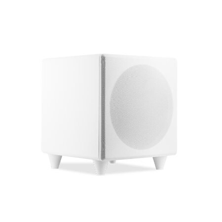 <strong>VIVALDI GIOVE MINISUB8AW</strong></br><strong>SUBWOOFER DI POTENZA AMPLIFICATO</strong></br></br>- Subwoofer amplificato.</br>- Woofer 20 cm.</br>- Potenza 100W RMS - 200W musicali.</br>- Massima pressione sonora 104 dB.</br>- Gamma utile 20-160 Hz.</br>- Frequenza di crossover 40-160 Hz.</br>- Regolazione fase da 0° a 180°.</br>- Alimentazione 120/240 Vca.</br>- Consumo 120VA.</br>- Accensione On/Off, auto On/Off.</br>- Dimensioni (LxHxP) 267x280x305 mm.</br>- Peso 8,2 Kg.</br>- Colore bianco.</br>- Cabinet MDF impiallacciato.</br>- Temperatura di lavoro da -20° a 65°</br>